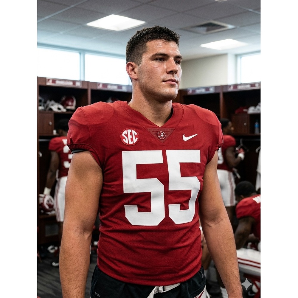 Nike Alabama Crimson Tide Jersey 55 De. Thomas Mens Large Crimson Red SEC NCAA